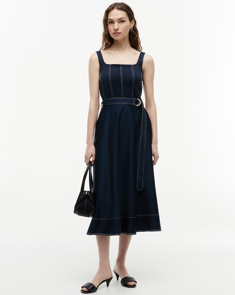 Tommy Hilfiger Contrast Stitch Tank Dress