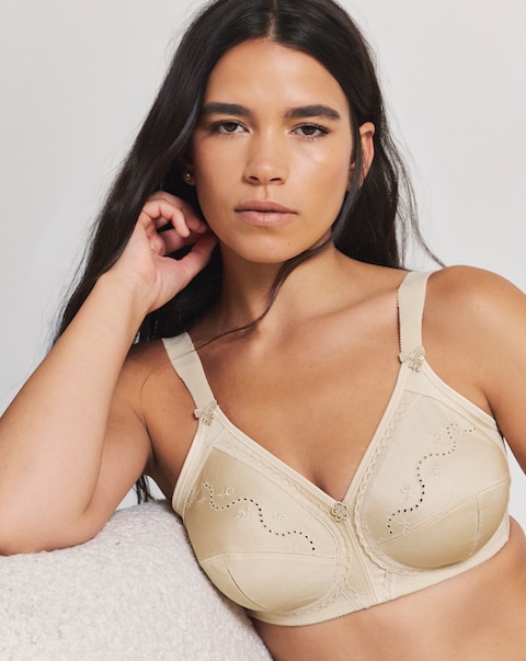 Triumph Doreen Cotton Full Cup Non Wired Bra Skintone