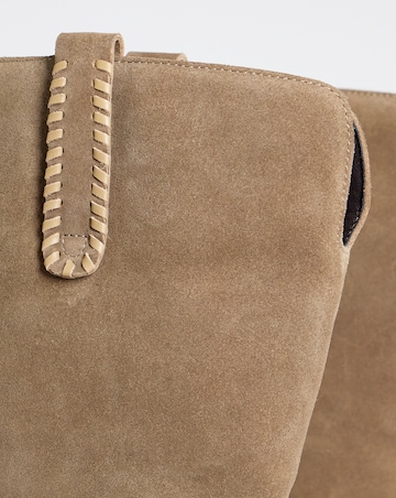 Olivia Suede Over the Knee Western Boots - Wide Fit (E) & Curvy Calf