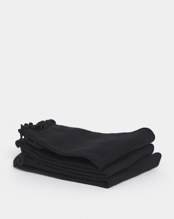 Pretty Secrets (3 Pair Pack) Basic Lettuce Hem Ankle Socks