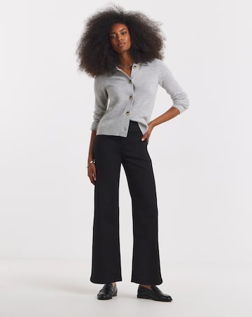 Black Stretch Wide Leg Weekender Jeggings