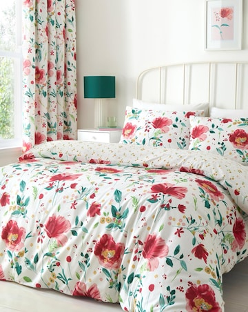 D & D Abstract Poppy Duvet Cover Set