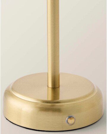ValueLights Avery Gold Rechargeable LED Portable Table Lamp