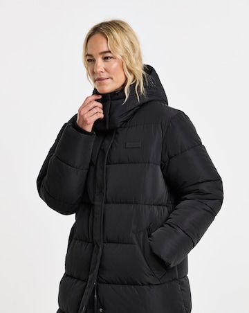 Gym King Longline Quilted Puffer Coat