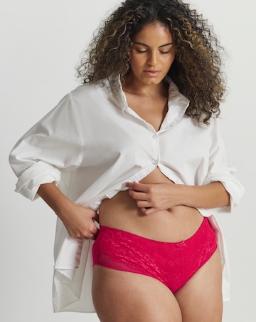 Figleaves Juliette Lace Short - Red