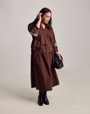 Julipa Embroidered Cord Top
