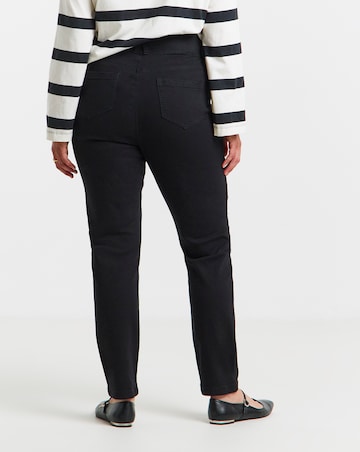 Black Stretch Slim Pull On Jeggings