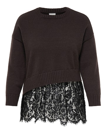 ONLY LACE MIX KNIT JUMPER
