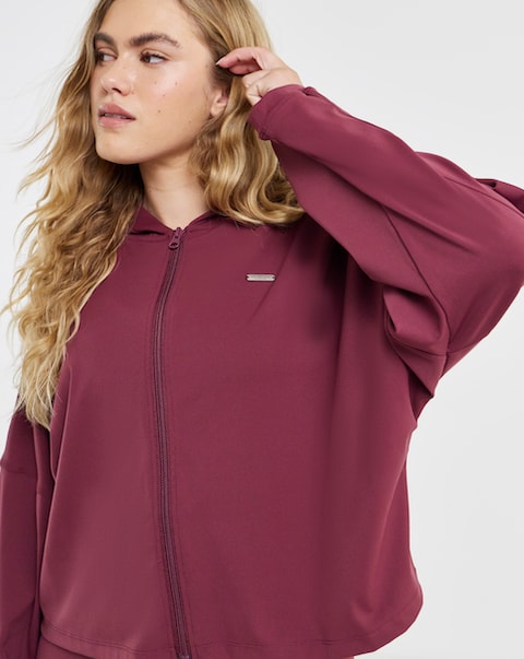 Sculpt Activewear Oversized Light Zip Through Hoodie