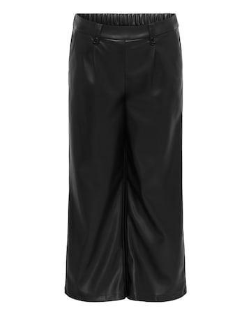 ONLY FAUX LEATHER STRAIGHT TROUSER