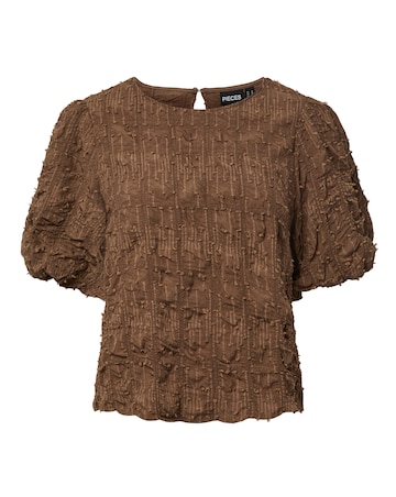 Pieces Penny Short Sleeve Woven Top