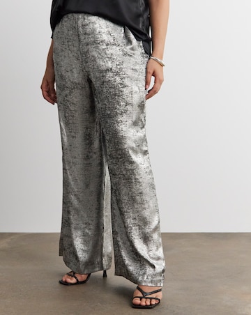 Joanna Hope Hammered Foil Wide Leg Trouser