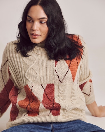 Julipa Cable Argyle Jumper