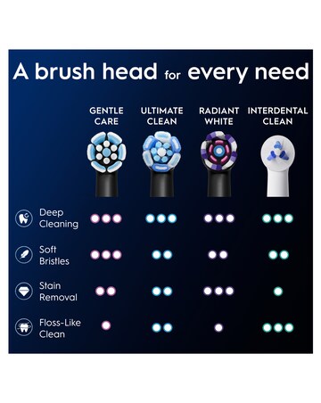 Oral-B iO Gentle Clean Black Refill heads 4 Pack