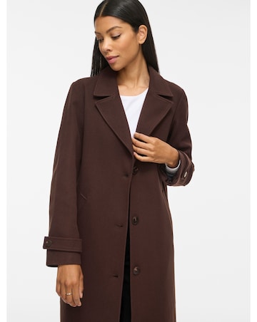Vila Femke Button Long Coat