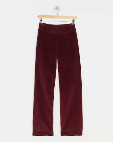 Burgundy Cord Weekender Wide Leg Jegging