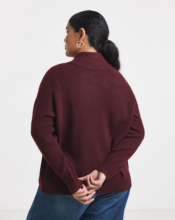 Sponge Zip Through Funnel Neck