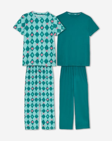Pretty Secrets Value (2 Pack) Bright Bow Pyjama Sets