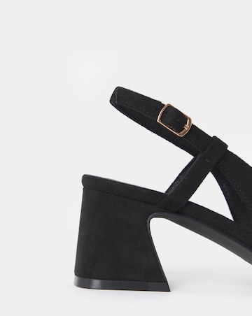 Vivi Block Heel Slingback Shoes - Wide Fit (E)
