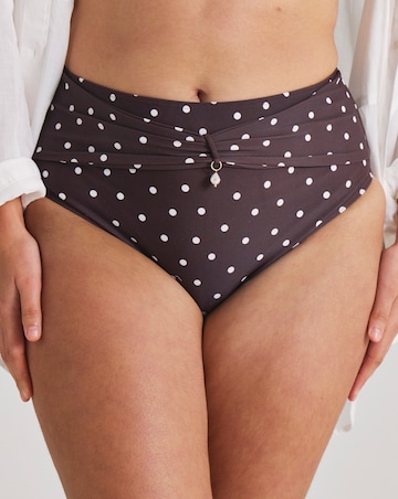 MAGISCULPT High Waist Bikini Bottoms Spot Print