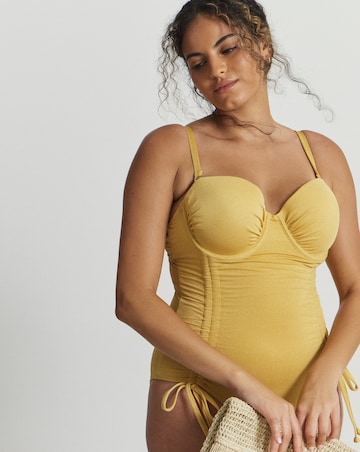 Figleaves Curve Cancun Underwired Bandeau Swimsuit