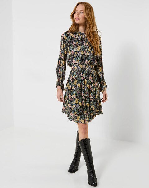 Joe Browns Bonnie Floral High Neck Mini Dress
