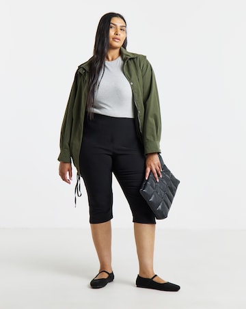 Simply Be Black Bengaline Capri