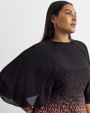 Joanna Hope Leopard Print Blouse