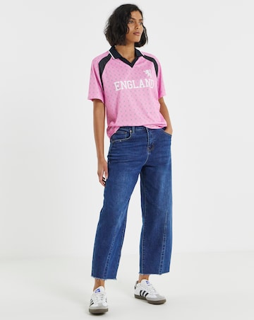Simply Be Pink England Polo T-Shirt