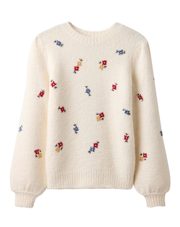 Joe Browns Ditsy Floral Embroidered Jumper