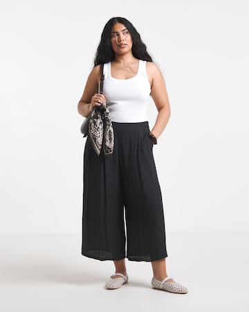 Black Extreme Palazzo Culotte