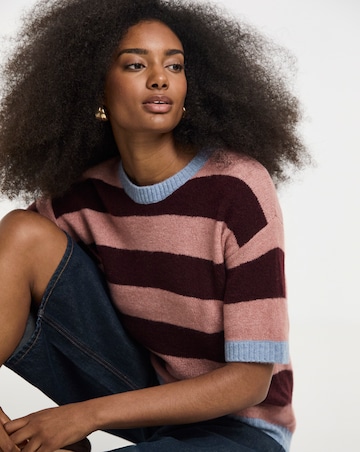 Sponge Short Sleeve Boxy Knitted Tee