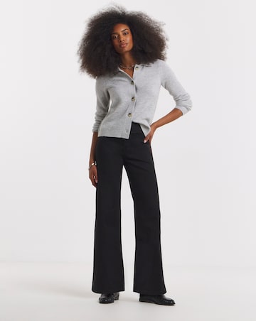 Black Stretch Wide Leg Weekender Jeggings