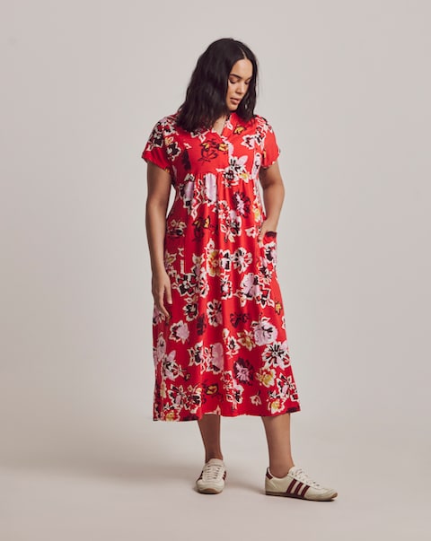 Julipa Petite Pocket Jersey Midi Dress
