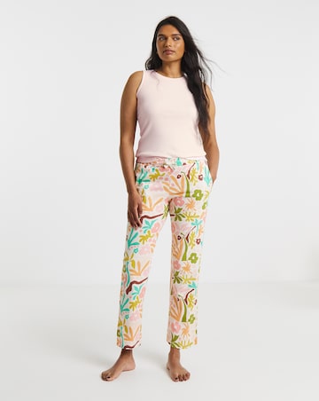 2 Pack Ribbed Racer Vest Pyjama Sets
