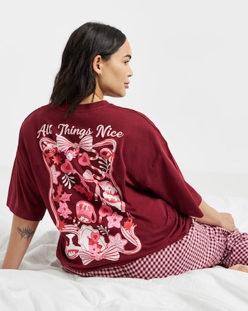 Pretty Secrets Cake Graphic Pyjama Set