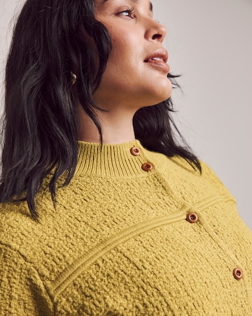 Julipa Ochre Knitted Cardigan