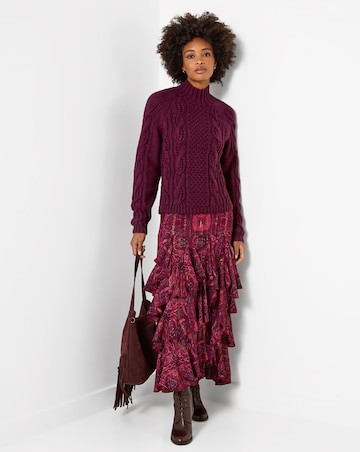 Joe Browns Freya Cable Knit High Neck Jumper