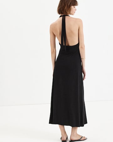 Mango Draped Halter Dress