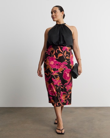 Joanna Hope Printed Crepe Skirt