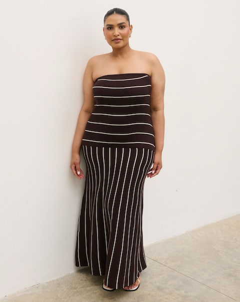 Pretty Lavish Pixie Stripe Midaxi Dress