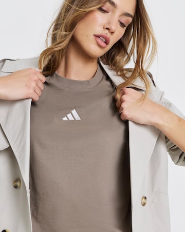 adidas 3 Stripe Single Jersey Boyfriend T-Shirt