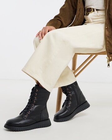 Heavenly Feet Martina Lace Up Boot - Wide Fit (E)