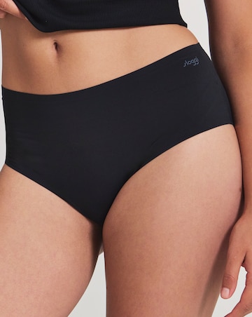 Sloggi (2 Pack) Zero One Midi Knickers Black
