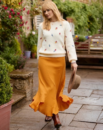 Joe Browns Ditsy Floral Embroidered Jumper