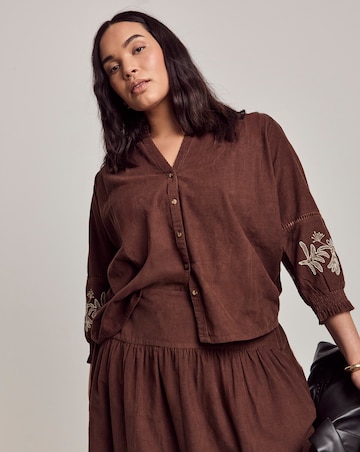 Julipa Embroidered Cord Top