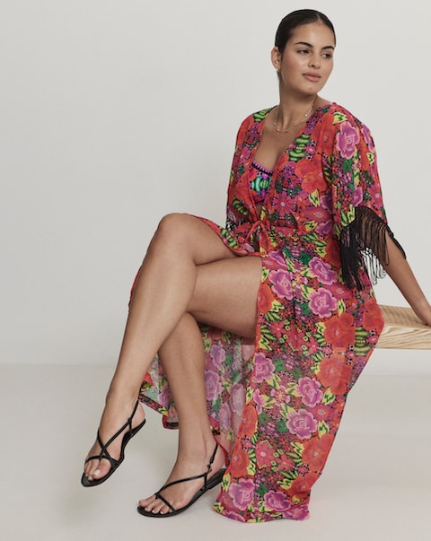 Figleaves Frida Open Beach Kaftan