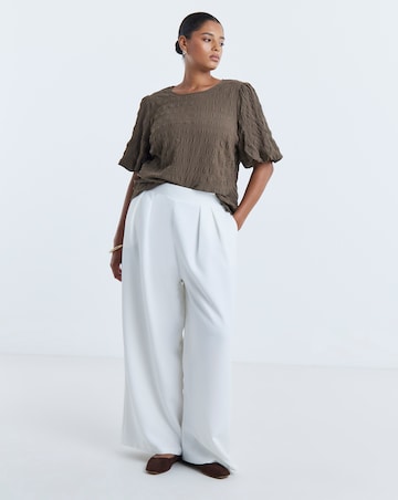 Pieces Penny Short Sleeve Woven Top