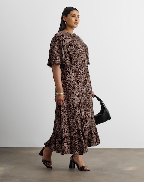 Joanna Hope Animal Print Tea Dress