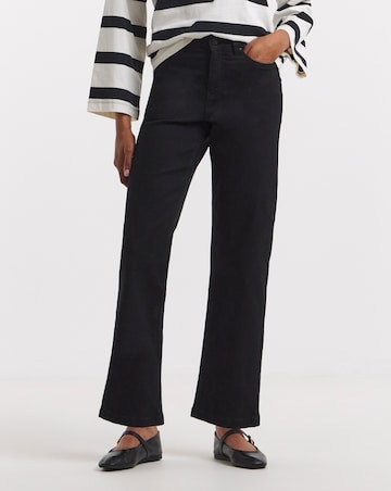 Black 24/7 Stretch Straight Leg Jeans